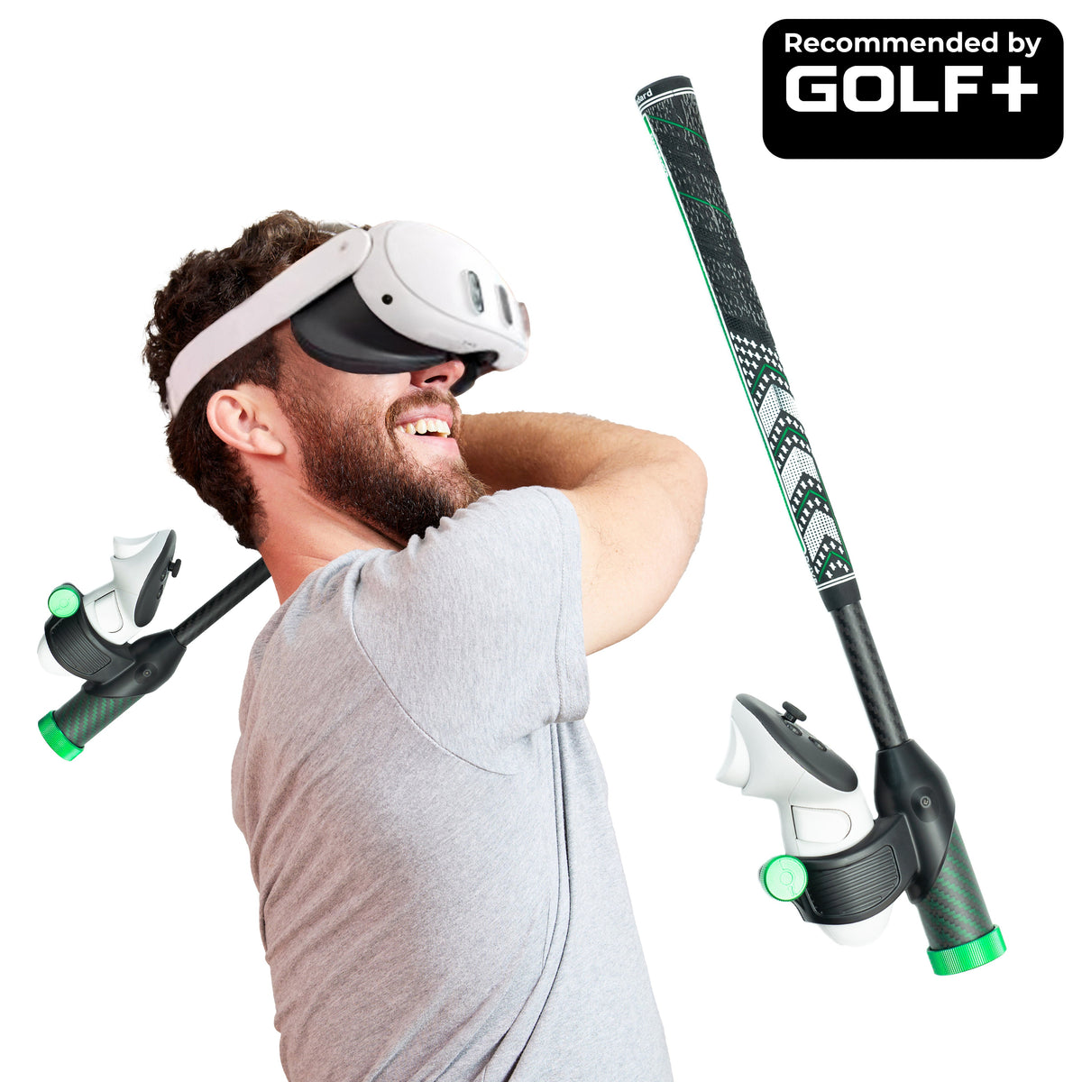 DriVR Elite Mini - Adjustable VR Weighted Golf Club Handle Accessory - Compatible with Quest 2, 3/3s, and Pro - For GOLF+