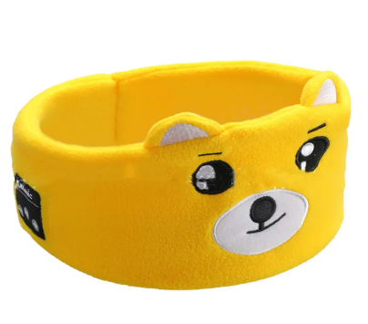 Bluetooth Sleep Mask Headphones – Animal Plush Headband with Built-In Wireless Speakers