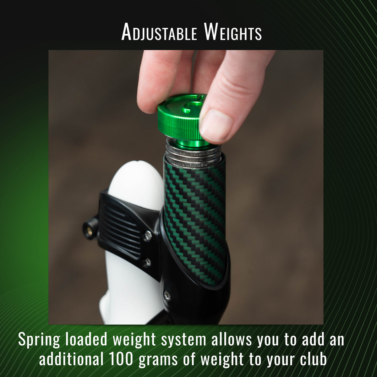 DriVR Elite Mini - Adjustable VR Weighted Golf Club Handle Accessory - Compatible with Quest 2, 3/3s, and Pro - For GOLF+