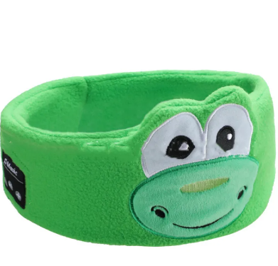 Bluetooth Sleep Mask Headphones – Animal Plush Headband with Built-In Wireless Speakers