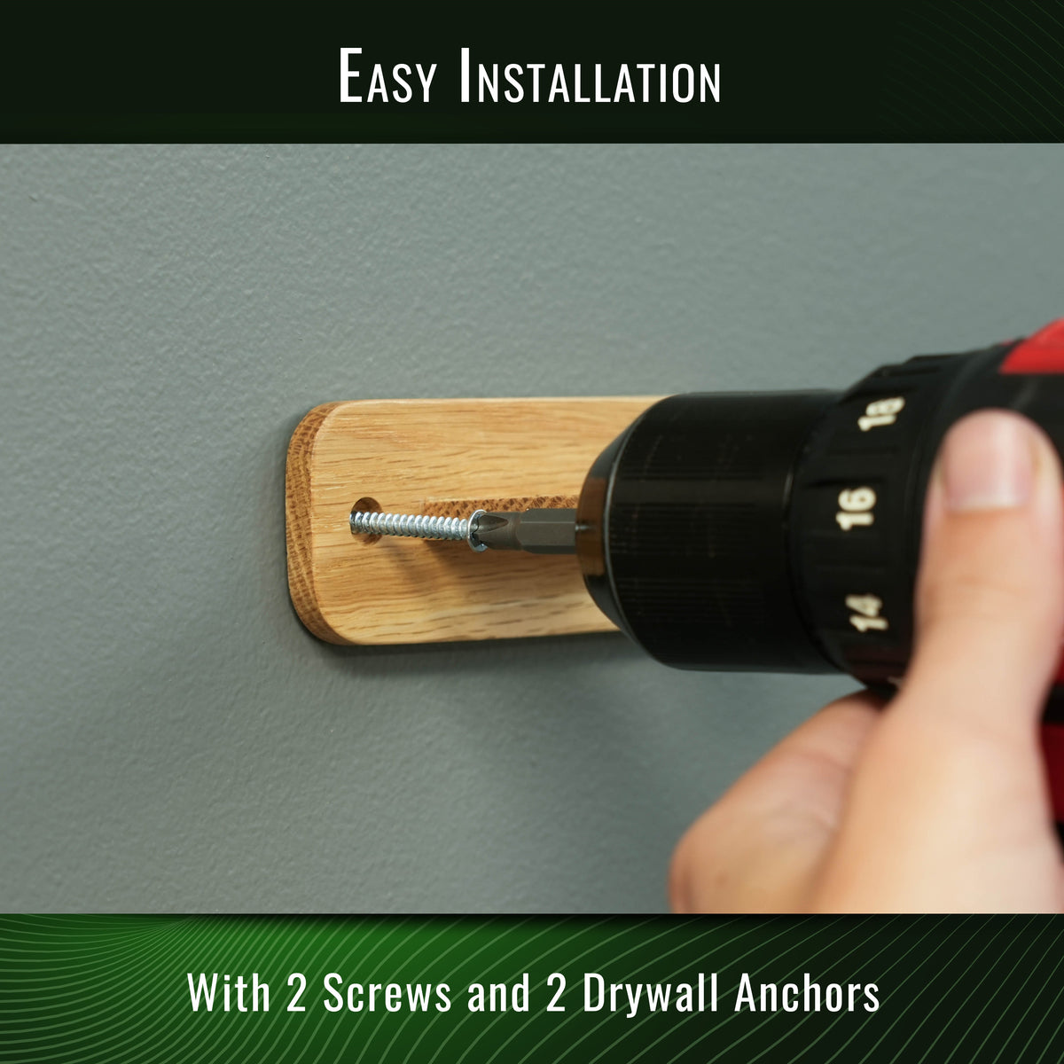 DriVR Wall Mount System - Storage System for Standard and Putter Gripped DriVR VR Golf Club Handles