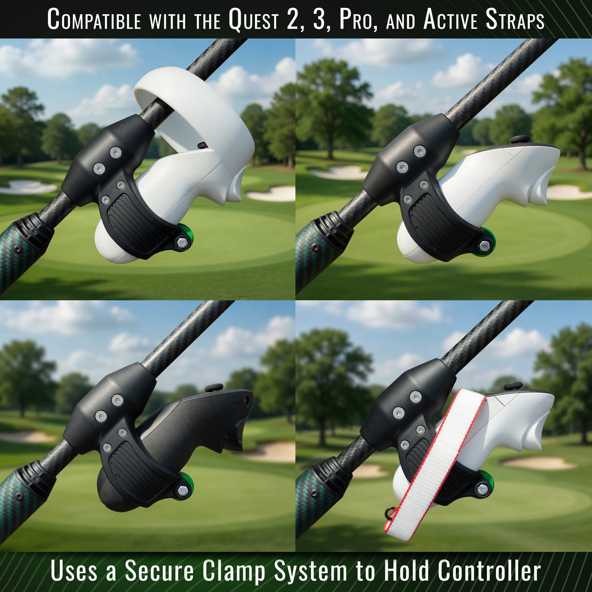 DriVR Elite Mini - Adjustable VR Weighted Golf Club Handle Accessory - Compatible with Quest 2, 3/3s, and Pro
