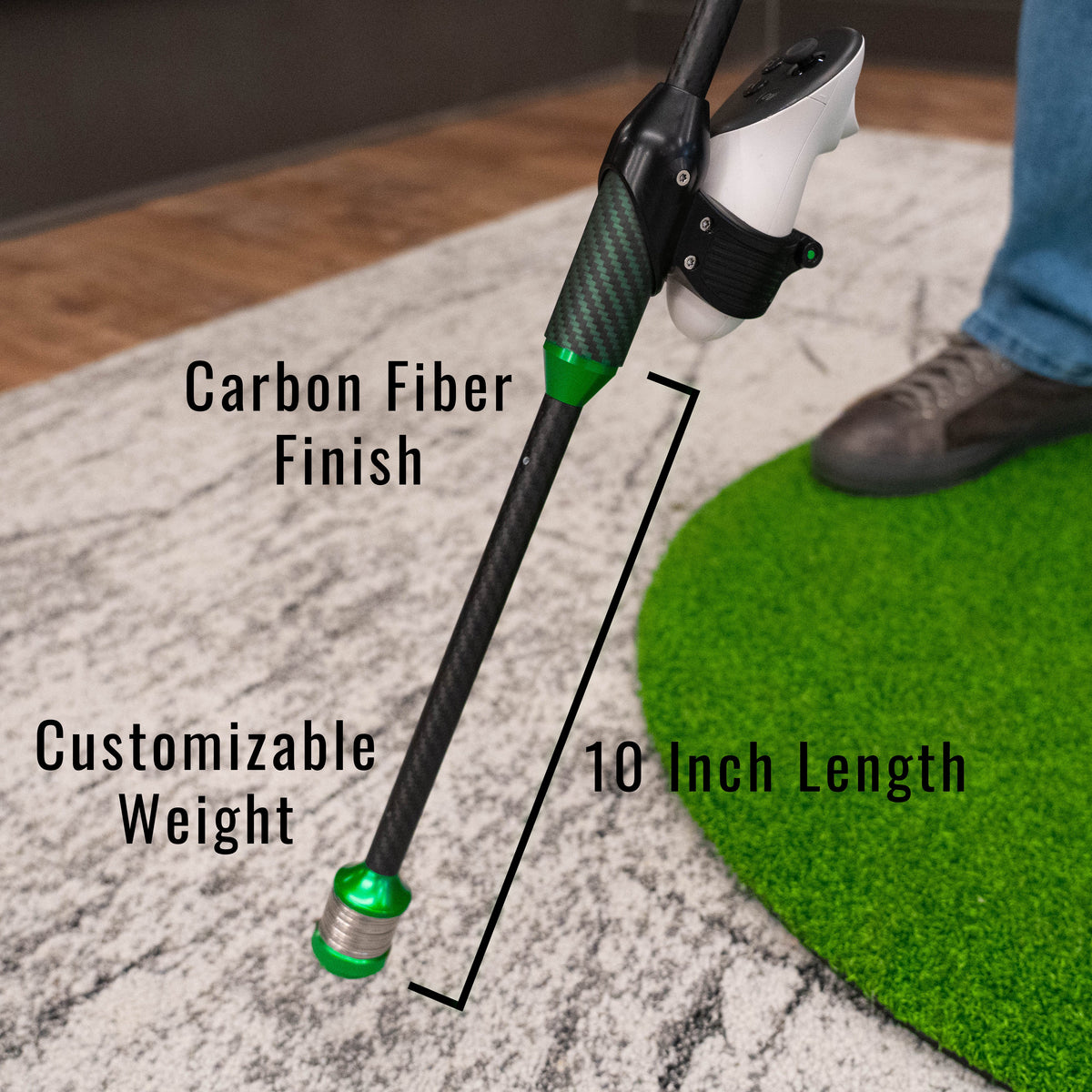 DriVR Elite Mini - Adjustable VR Weighted Golf Club Handle Accessory - Compatible with Quest 2, 3/3s, and Pro - For GOLF+