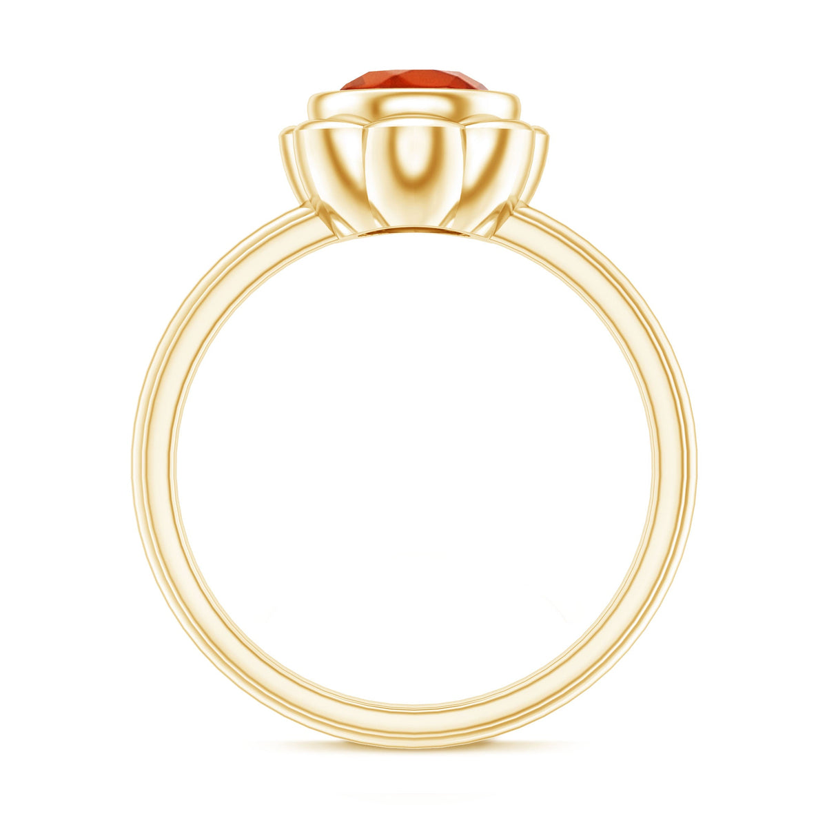 1.6 Carat Real Fire Opal Flower Engagement Ring