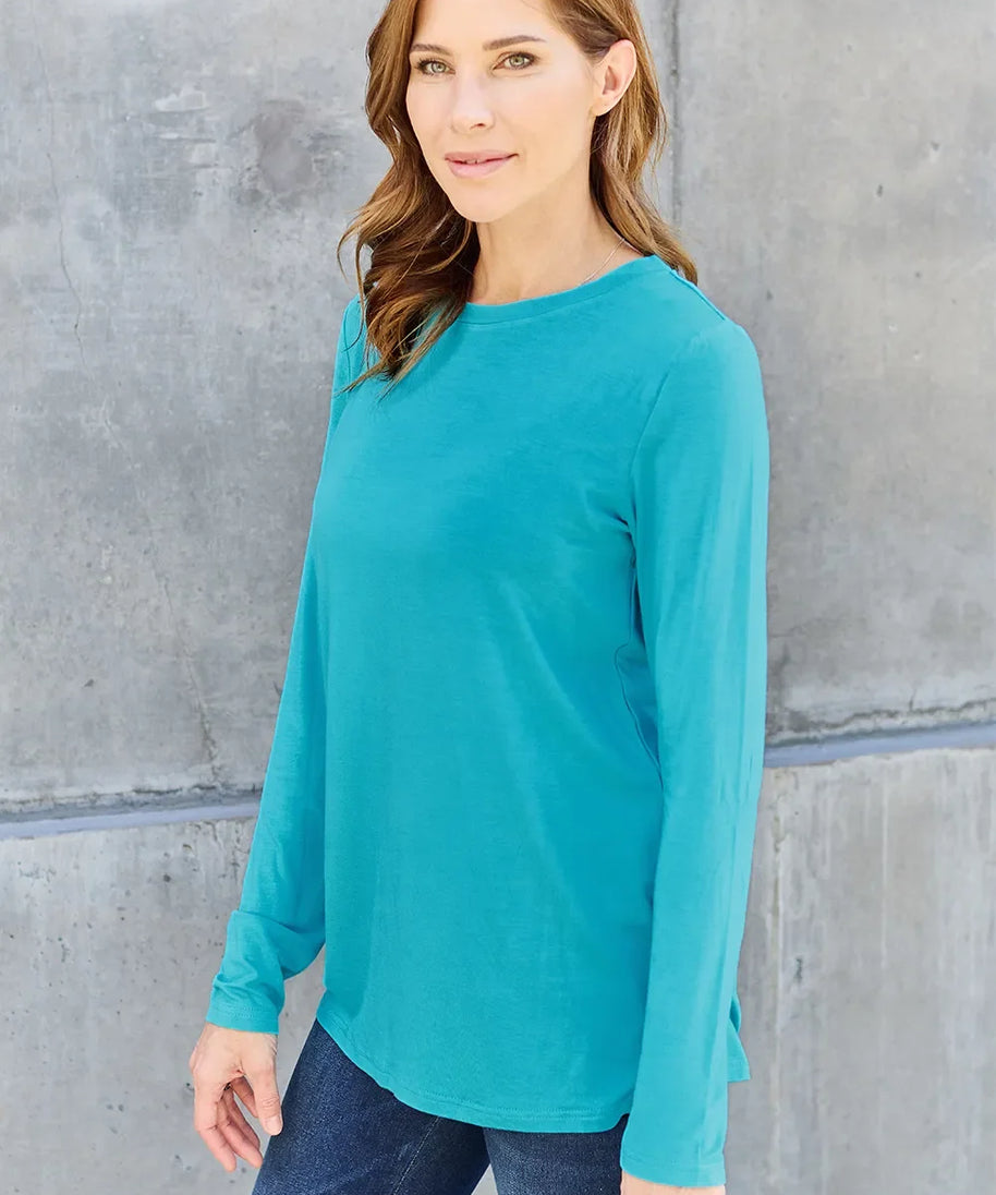 Basic Bae Full Size Round Neck Long Sleeve Top