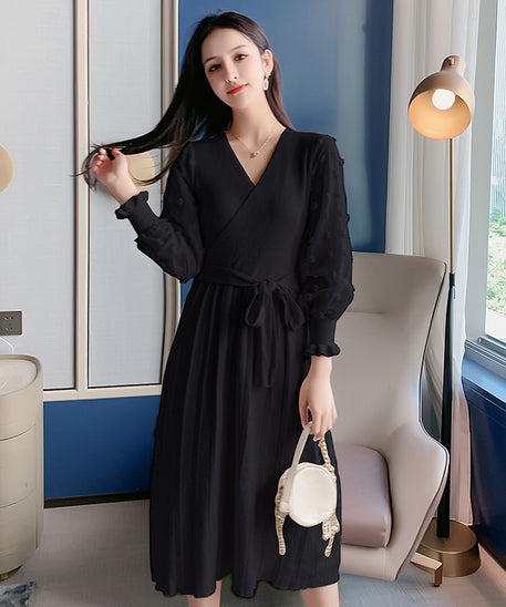 Elegant Women's Knitted Dress Sweater Dress
