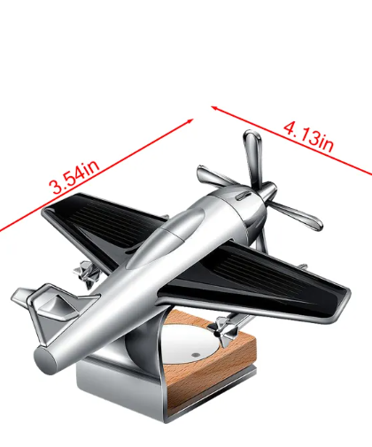 Solar Airplane Car Perfume Ornament – Moving Dashboard Decor