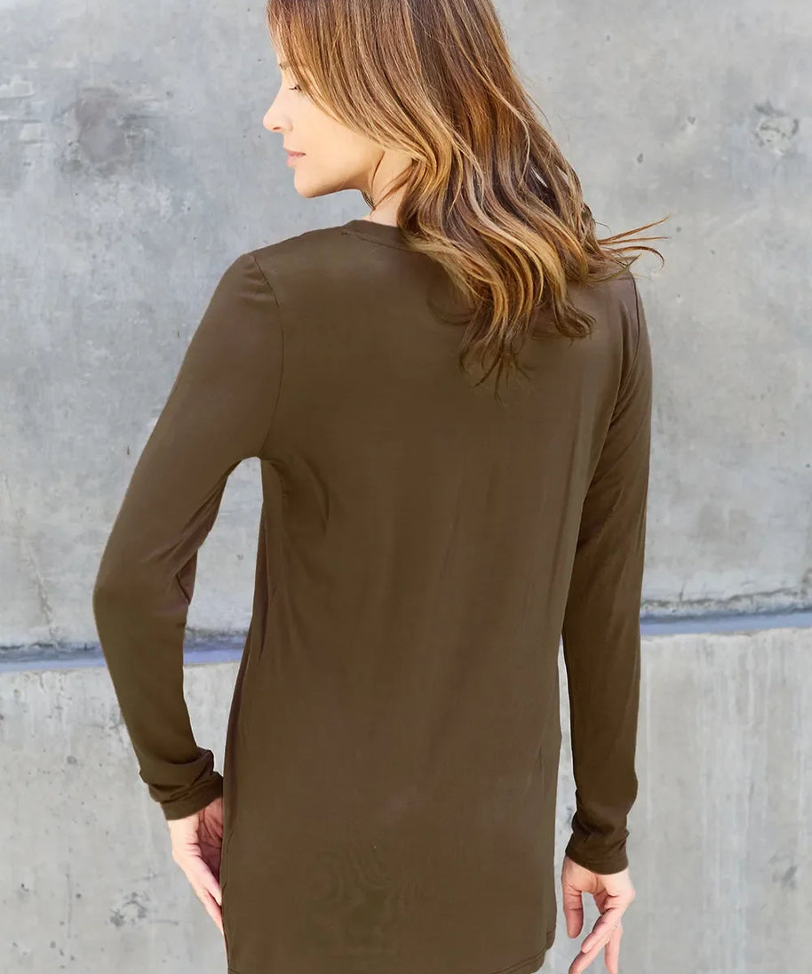 Basic Bae Full Size Round Neck Long Sleeve Top