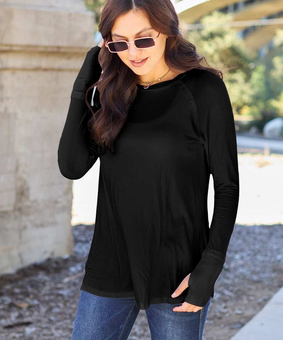 Basic Bae Full Size Round Neck Long Sleeve T-Shirt