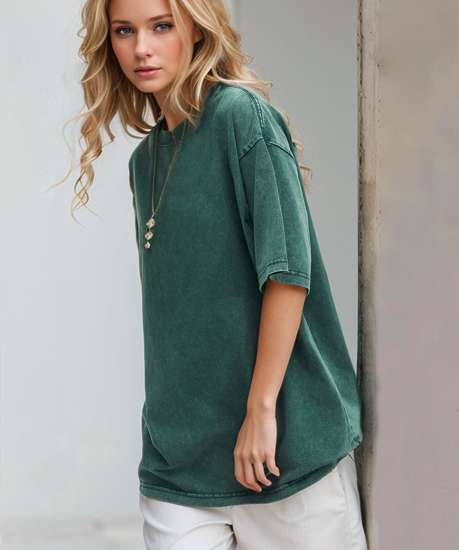 Basic Bae Round Neck Half Sleeve T-Shirt
