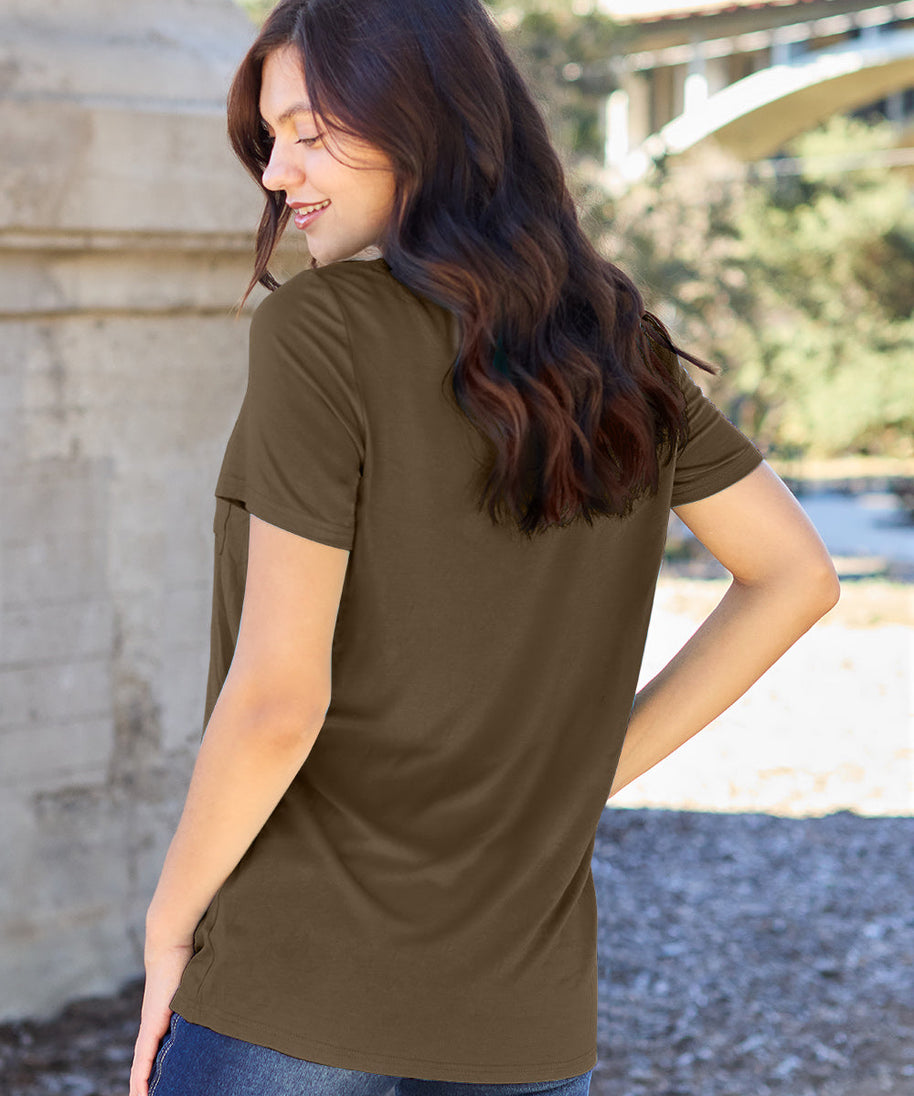 Basic Bae Full Size V-Neck Short Sleeve T-Shirt