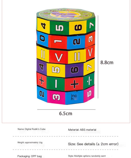 Jouet Cube Mathématique Éducatif pour Enfants – Puzzle d'Apprentissage Amusant