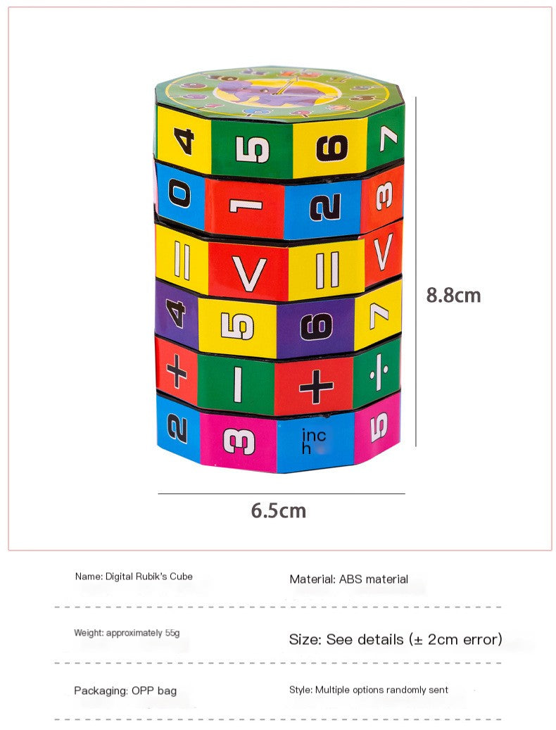 Jouet Cube Mathématique Éducatif pour Enfants – Puzzle d'Apprentissage Amusant