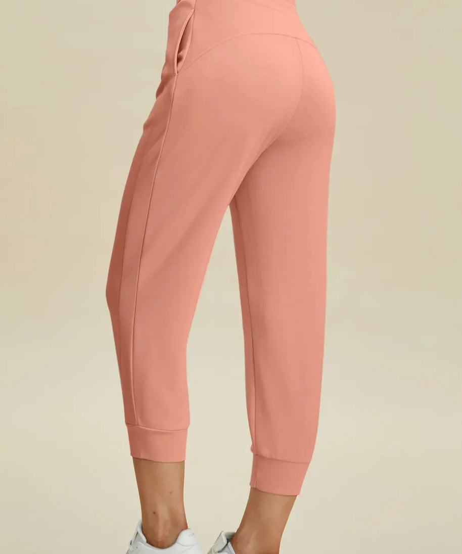 Basic Bae Full Size Air Scuba Drawstring High Waist Cropped Pants