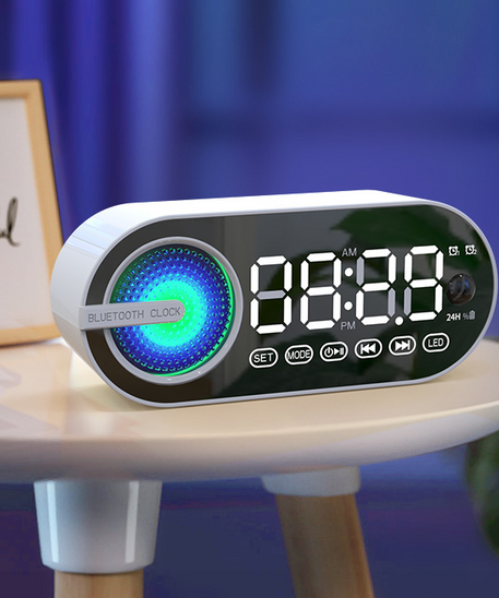 Bluetooth Alarm Clock Speaker with FM Subwoofer Portable