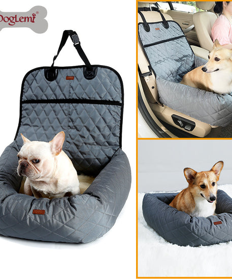 Matelas de siège de voiture pour chien – Lit pour animaux de compagnie antidérapant et imperméable pour sièges avant et arrière, 3 couleurs