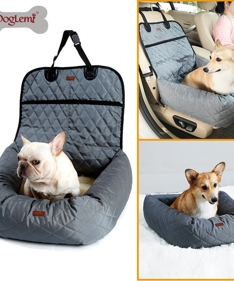New Multifunctional Pet Car Bed with Thick Cushion