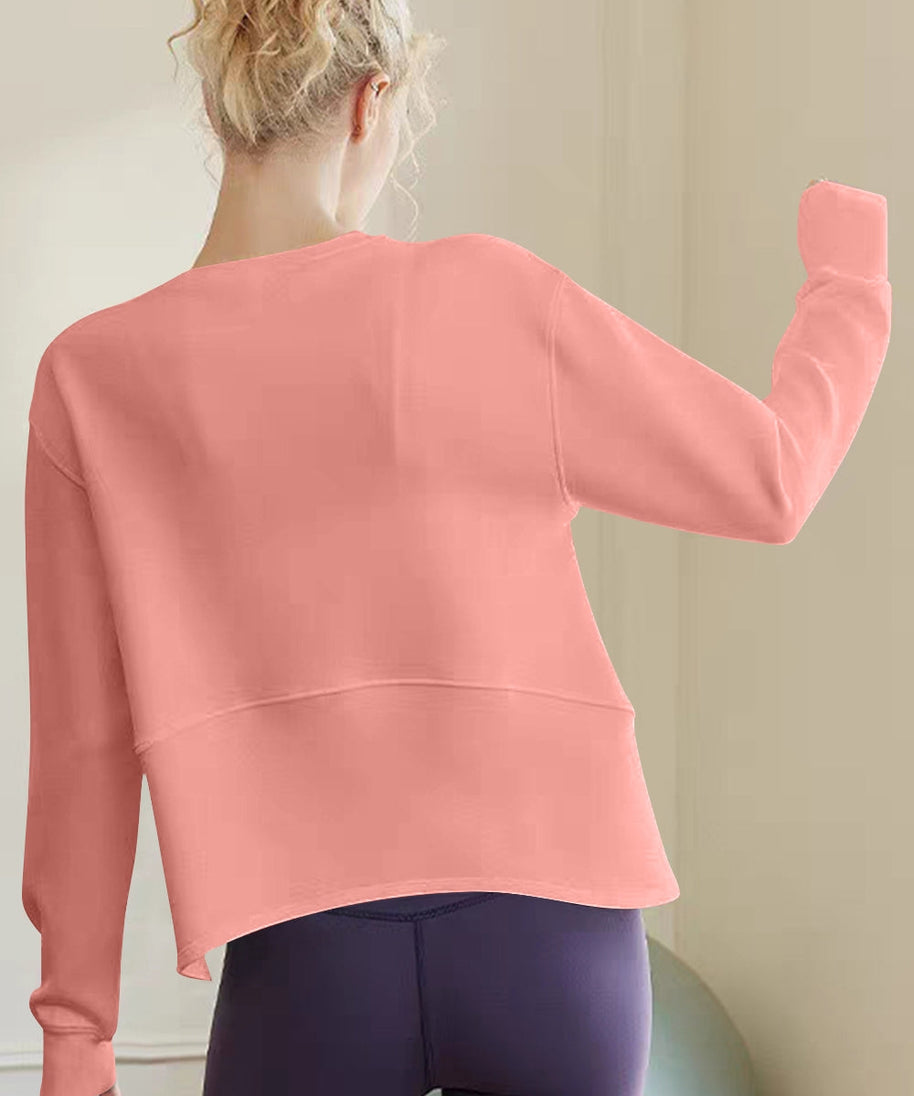 Basic Bae Air Scuba Round Neck Long Sleeve Sweatshirt