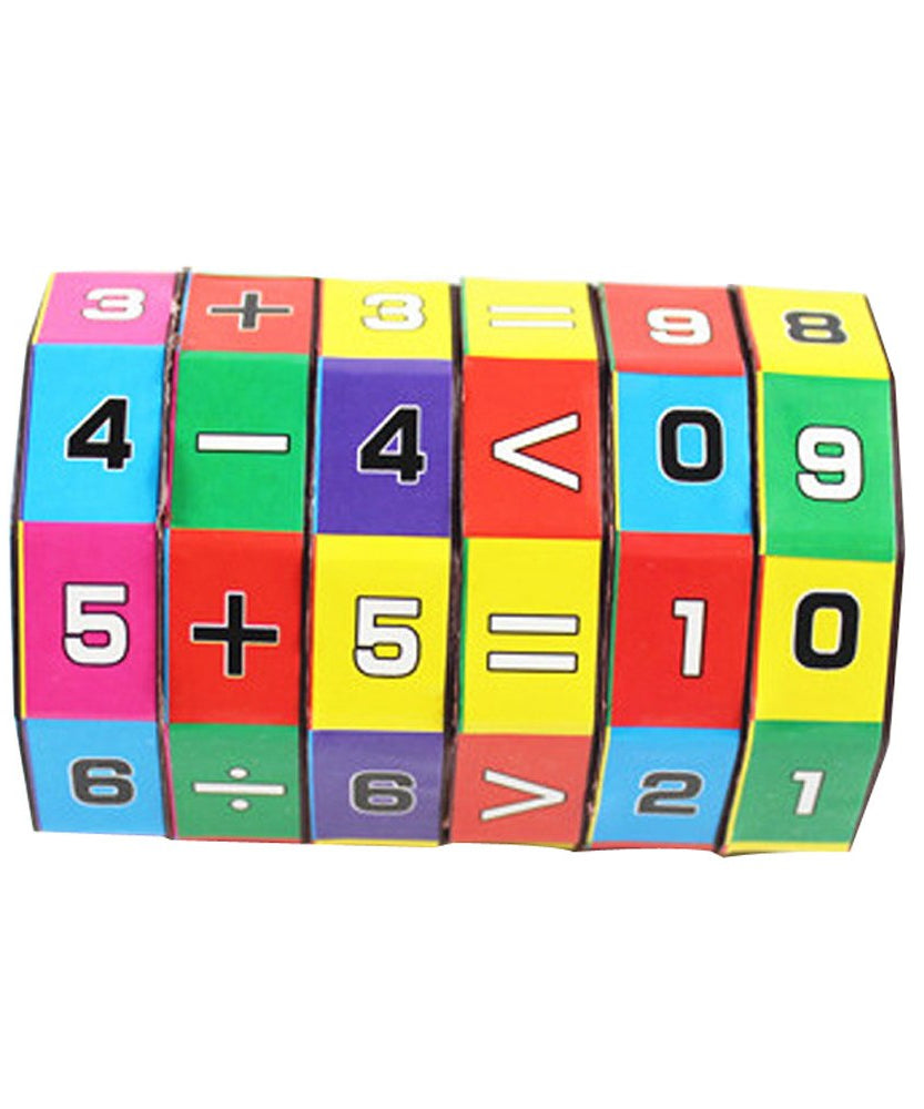 Jouet Cube Mathématique Éducatif pour Enfants – Puzzle d'Apprentissage Amusant