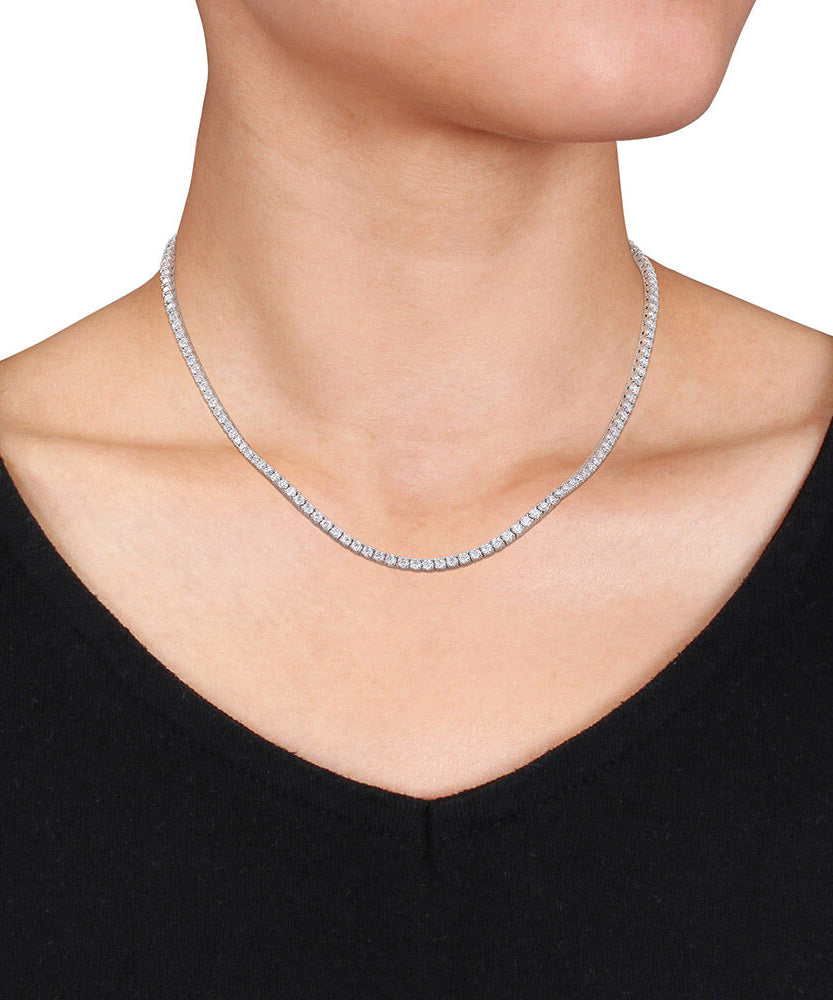 12.5 ct. DEW Created Moissanite Tennis Necklace - Available in 6 Sizes