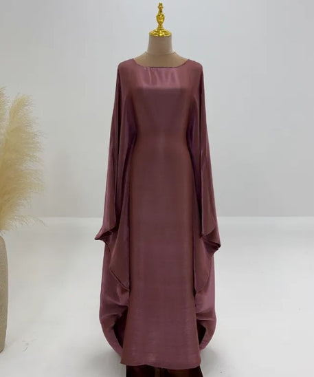 Abaya Muslim Evening Dress for Women – Luxury Butterfly Embellished Dubai & Turkey Style | 20 Colors