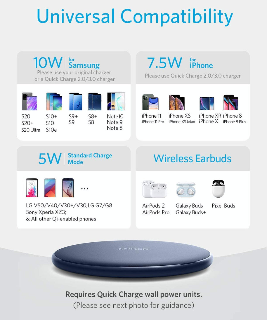 Anker <b>313</b> Wireless Charger (Pad)