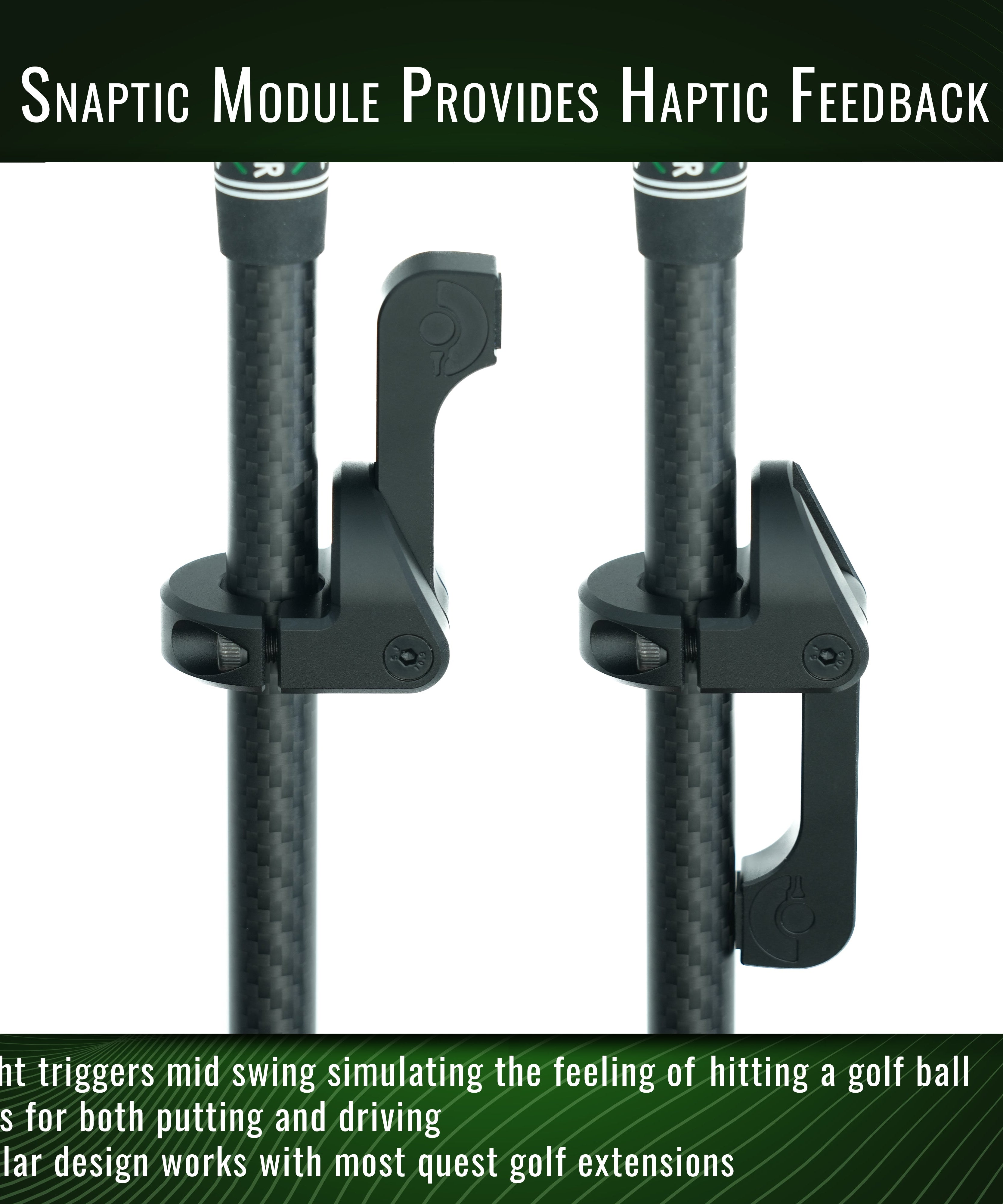 DriVR Elite Mini -  Adjustable VR Weighted Golf Club Handle Accessory - Compatible with Quest 2, 3/3s, and Pro - For GOLF+