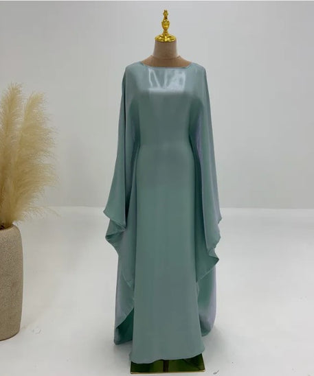 Abaya Muslim Evening Dress for Women – Luxury Butterfly Embellished Dubai & Turkey Style | 20 Colors