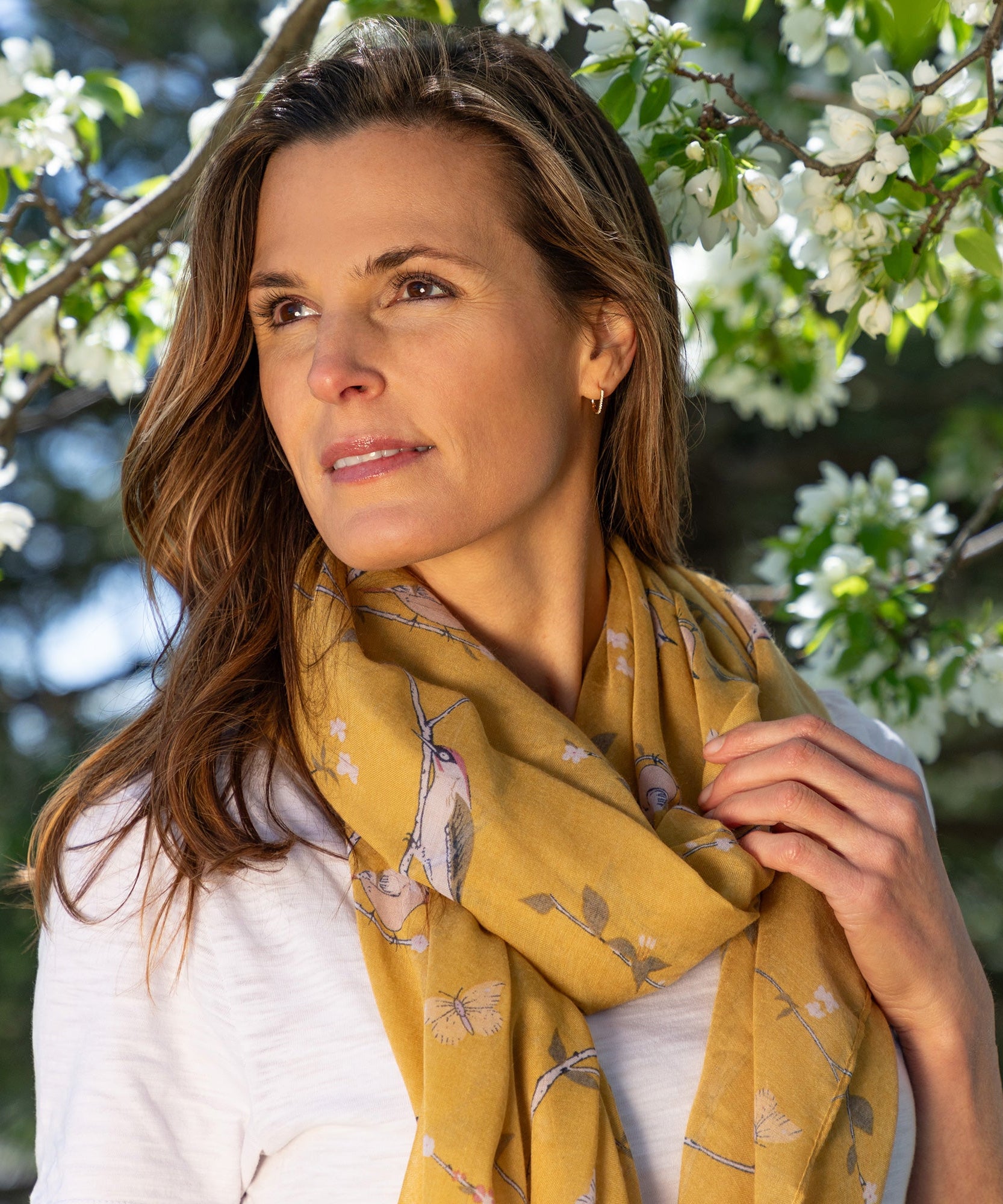 Lovely Birds & Butterflies Scarf