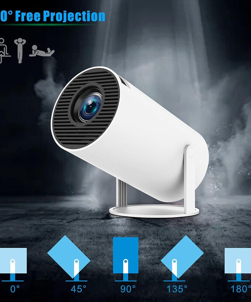 Smart LED Projector 4K Support | WiFi 6 Bluetooth 5.0 Android 11 | 130" Home Theater Projector