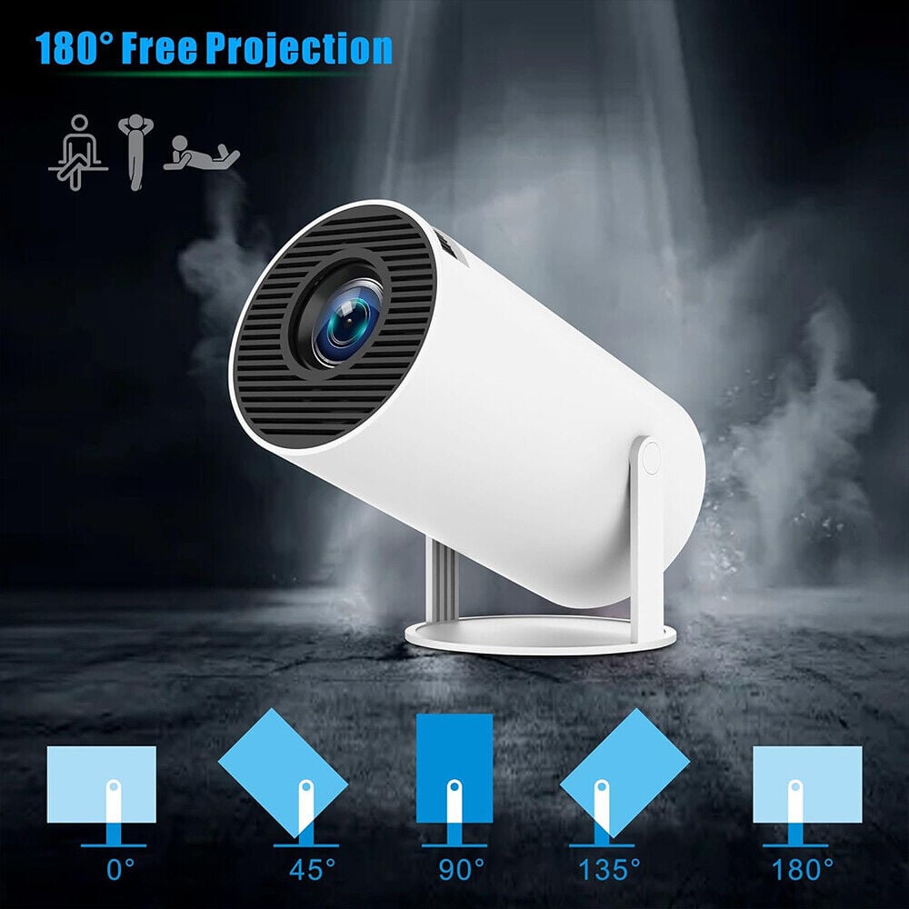 Smart LED Projector 4K Support | WiFi 6 Bluetooth 5.0 Android 11 | 130" Home Theater Projector