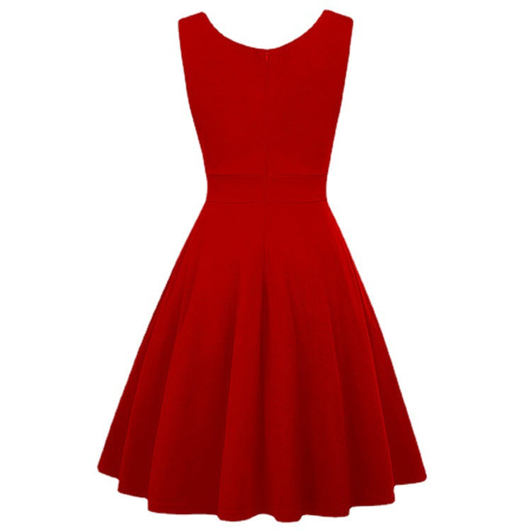 Vintage Hepburn Style Cocktail Dress Plus Size