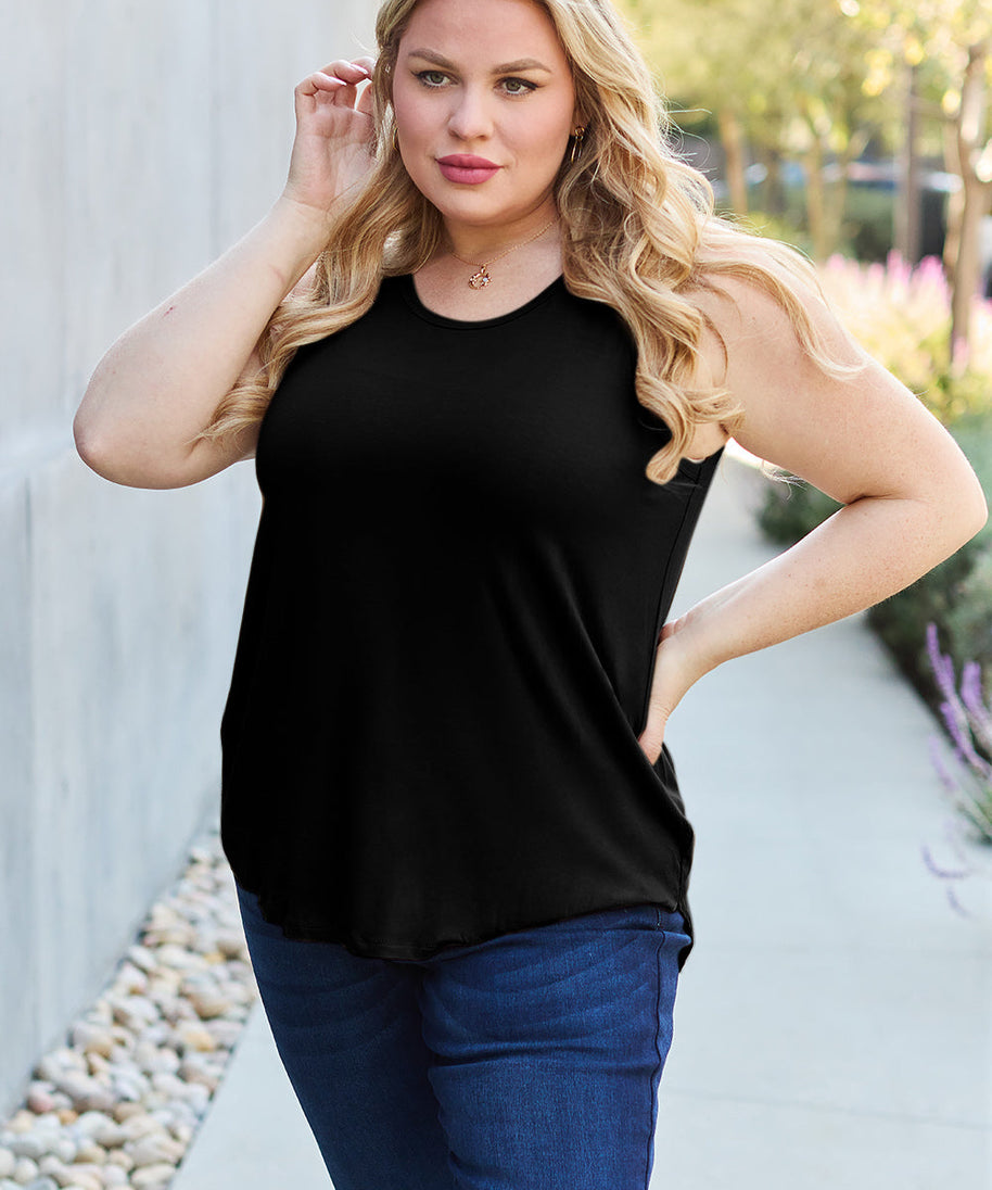 Basic Bae Bamboo Full Size Round Neck Tank