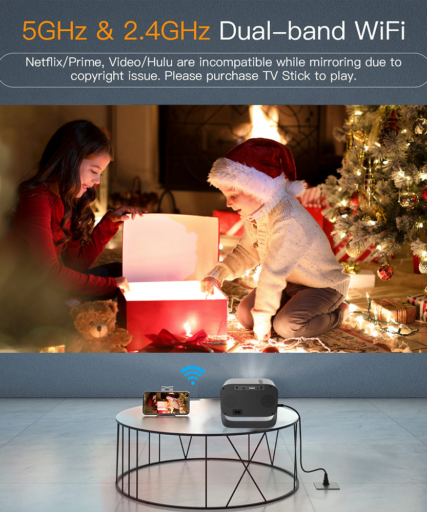 HD Smart Portable Projector