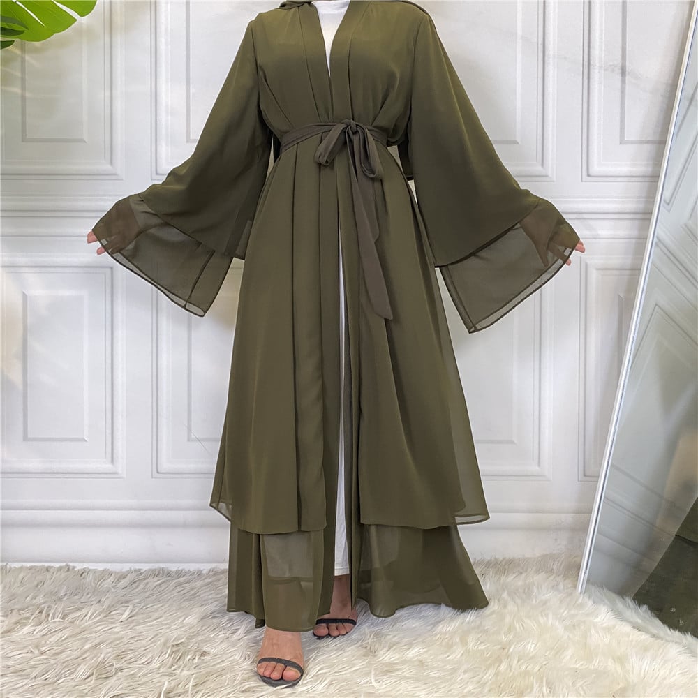 Chiffon Robe - Fashionable Muslim Cardigan