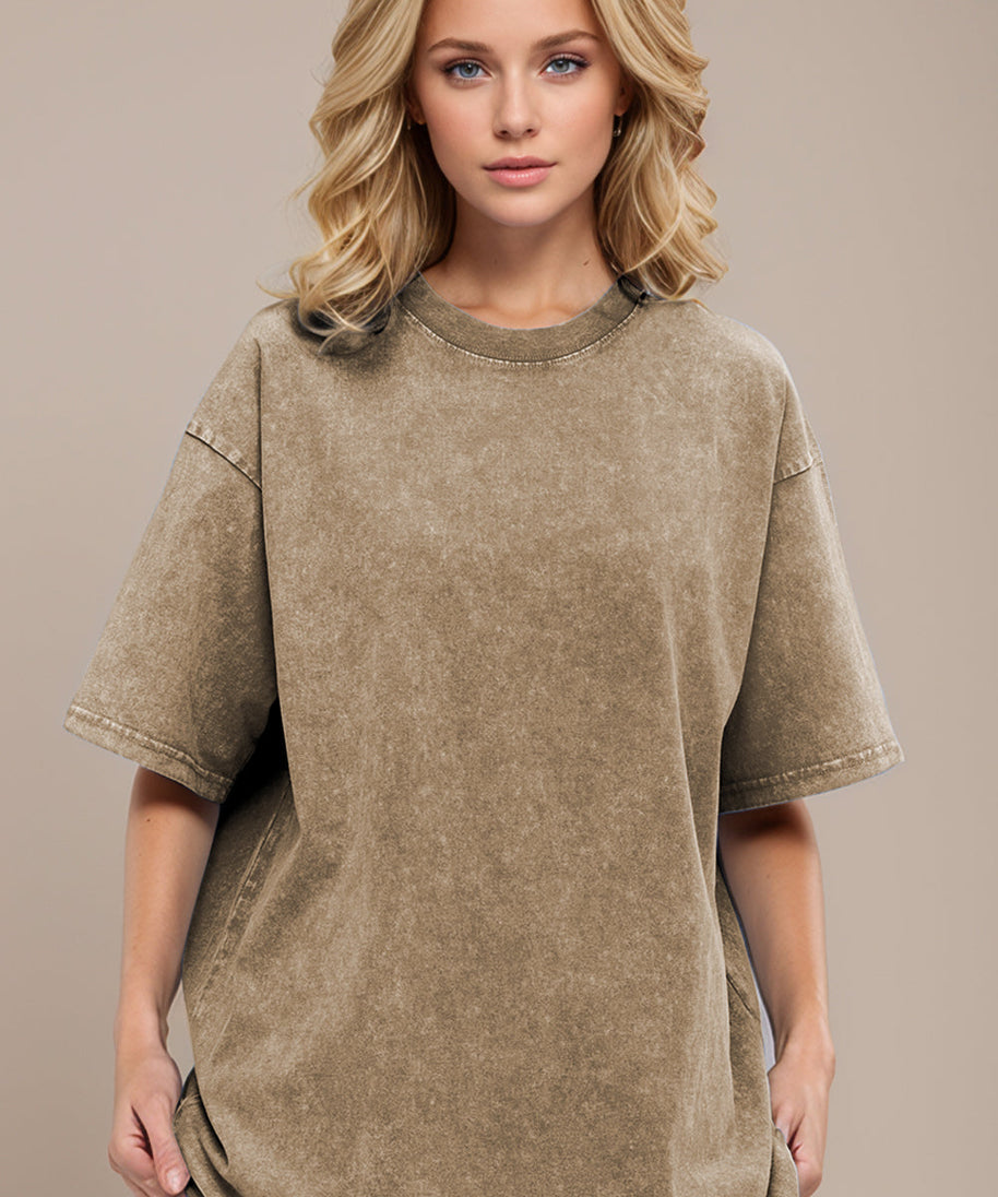 Basic Bae Round Neck Half Sleeve T-Shirt