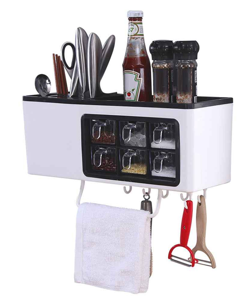 Multifunctional wall-mounted home storage jar