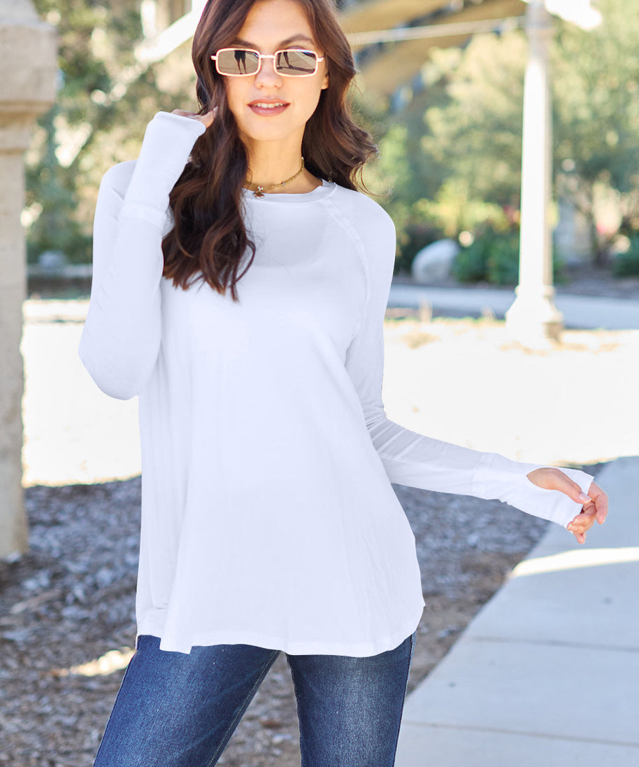 Basic Bae Full Size Round Neck Long Sleeve T-Shirt
