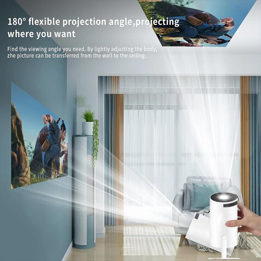 Smart LED Projector 4K Support | WiFi 6 Bluetooth 5.0 Android 11 | 130" Home Theater Projector