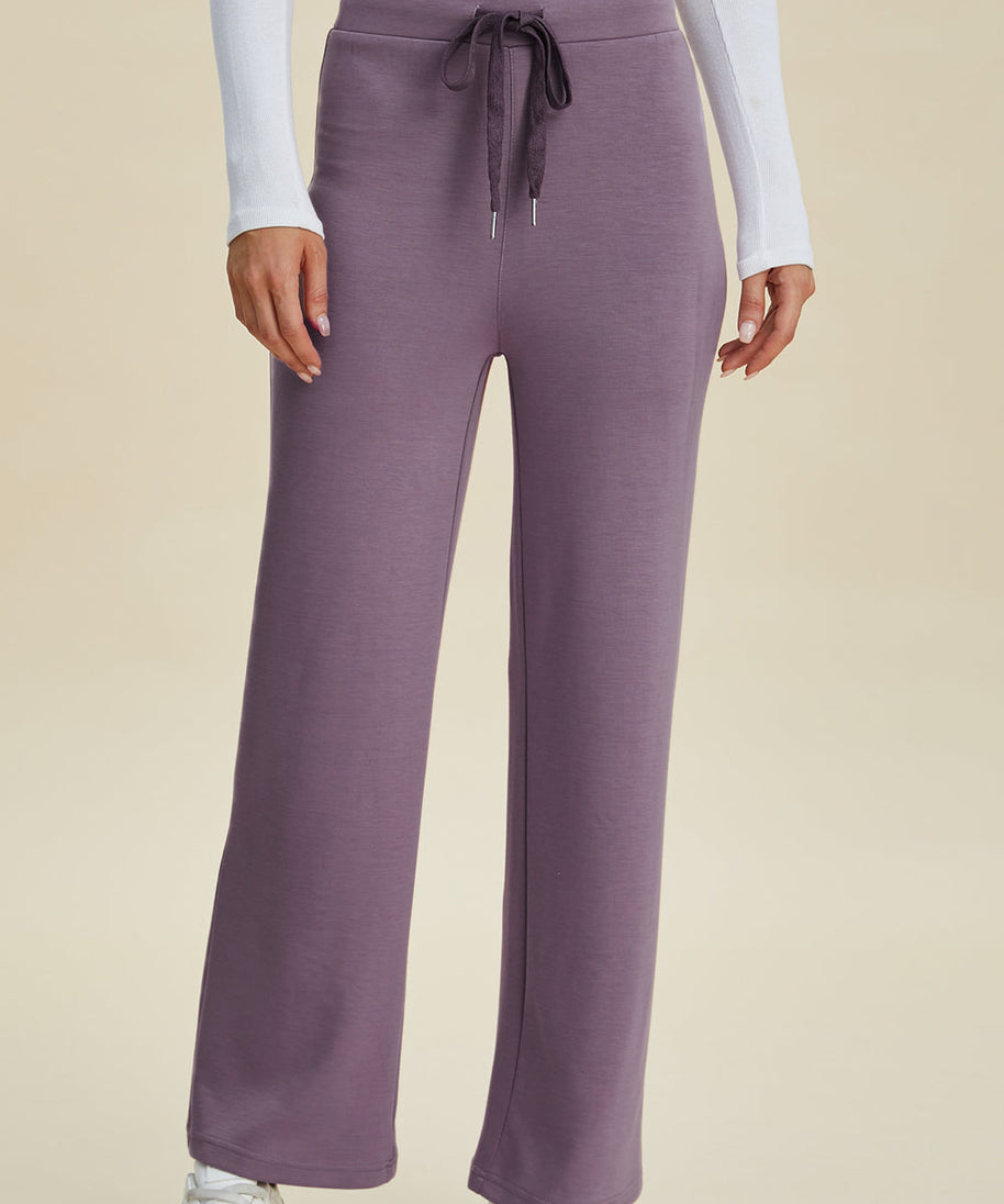 Basic Bae Full Size Air Scuba Drawstring Wide Leg Pants