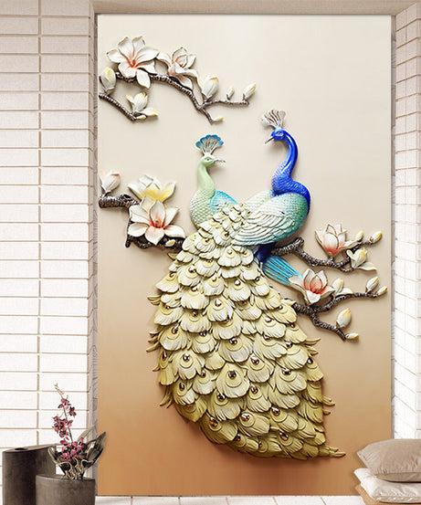 5D Diamond Painting of Peacock for Living Room Decor