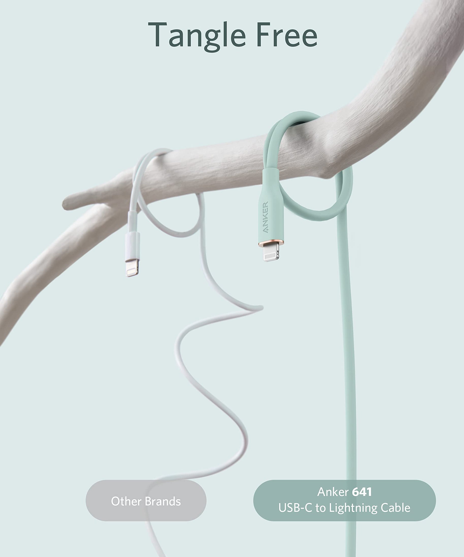 Anker <b>641</b> USB-C to Lightning Cable (Flow, Silicone)