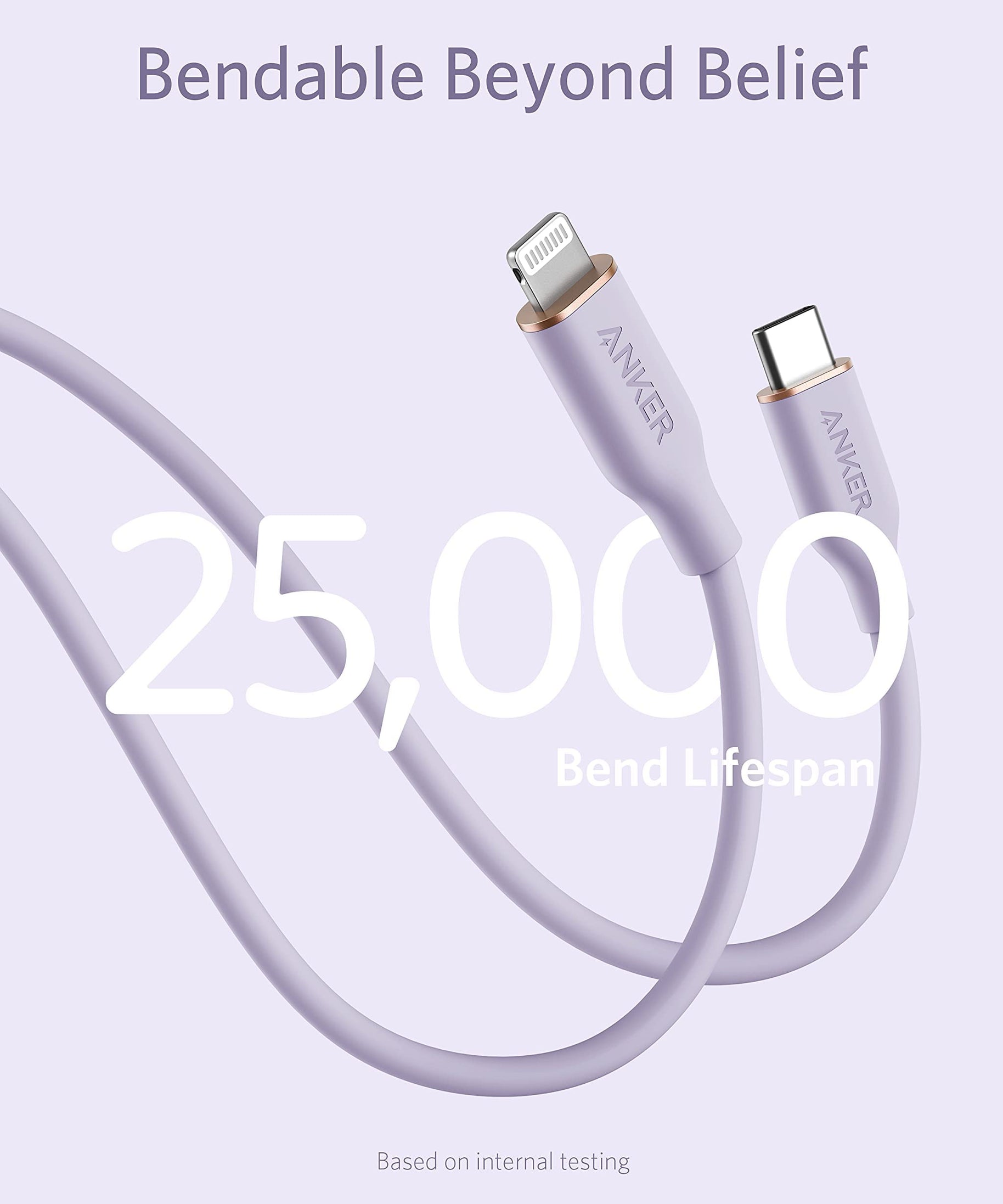 Anker <b>641</b> USB-C to Lightning Cable (Flow, Silicone)