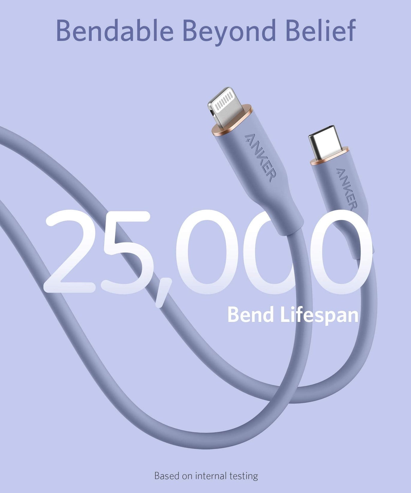 Anker <b>641</b> USB-C to Lightning Cable (Flow, Silicone)