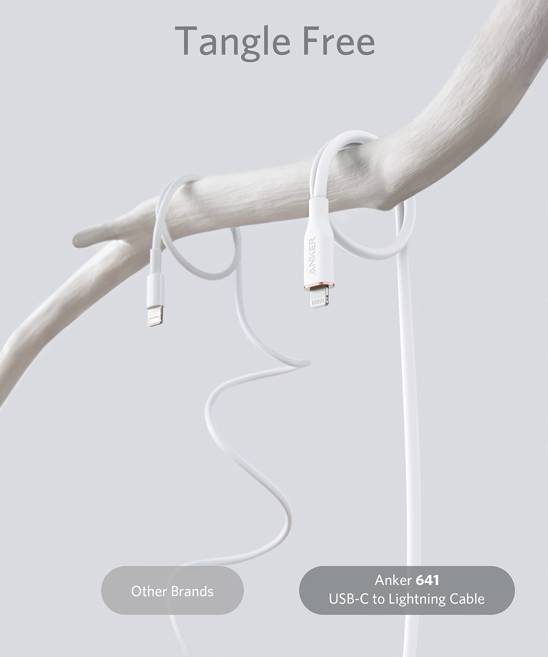 Anker <b>641</b> USB-C to Lightning Cable (Flow, Silicone)