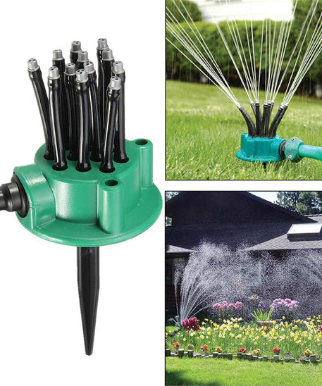 360-Degree Automatic Multi-Head Garden Sprinkler