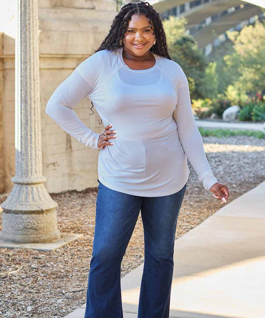 Basic Bae Full Size Round Neck Long Sleeve T-Shirt