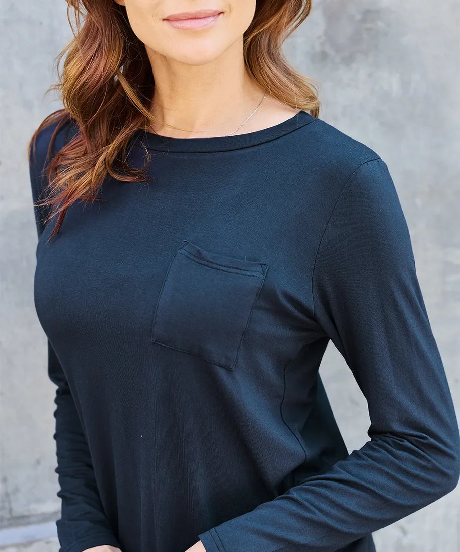 Basic Bae Full Size Round Neck Long Sleeve Top