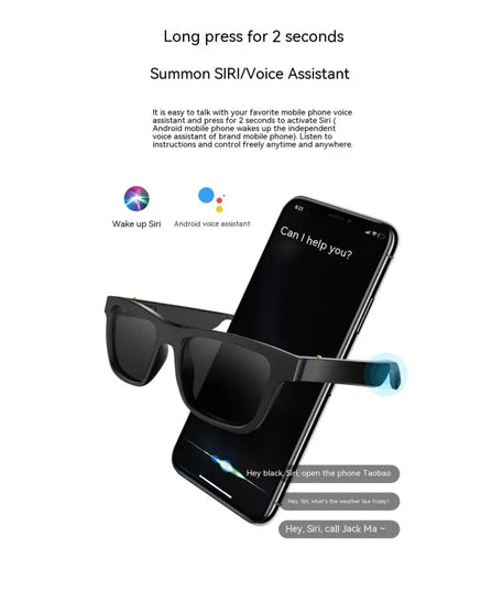 Smart Glasses Bluetooth Sunglasses – Wireless Headset Eyewear