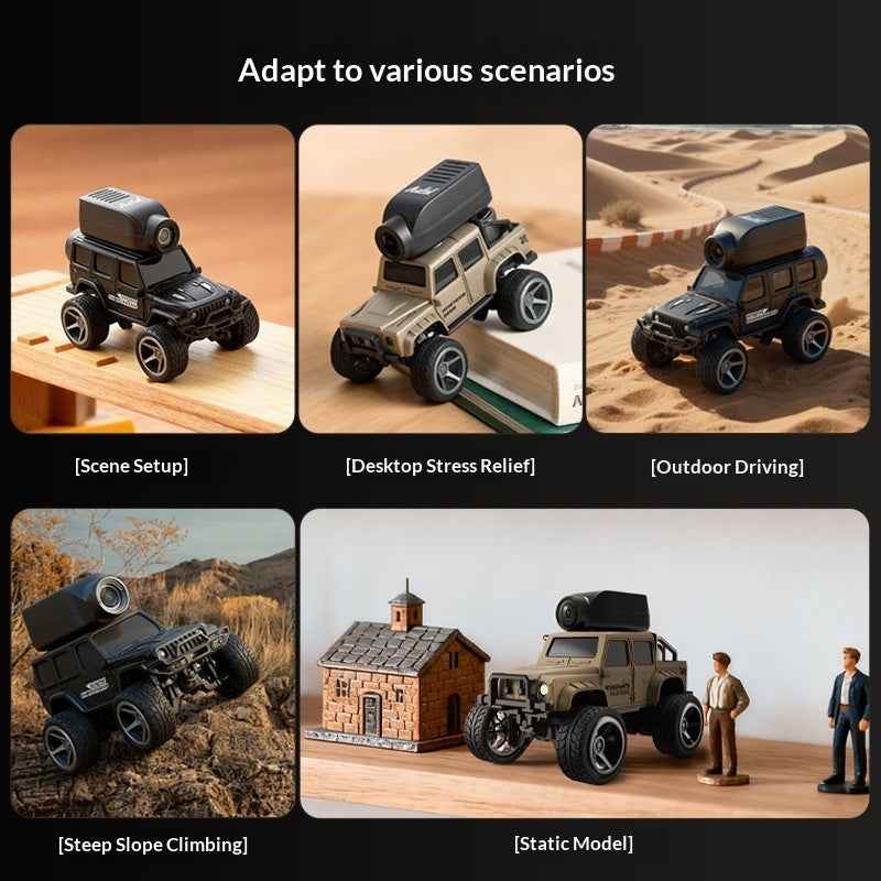 Alloy Desktop Racing 4WD Climbing Remote-controlled Off-road Model Toy Video Car